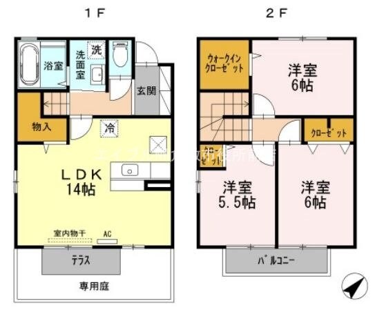 セレッソコート　Ｂ棟の物件間取画像